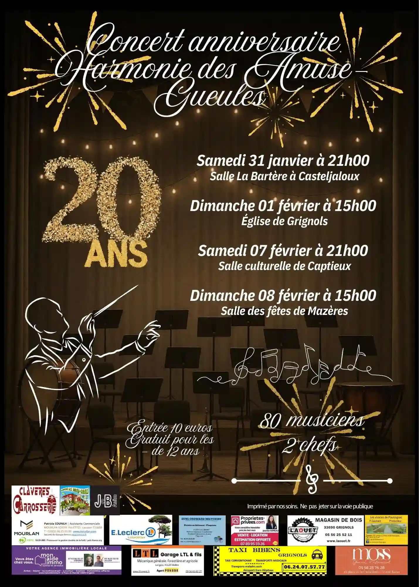 Affiche : Concert anniversaire