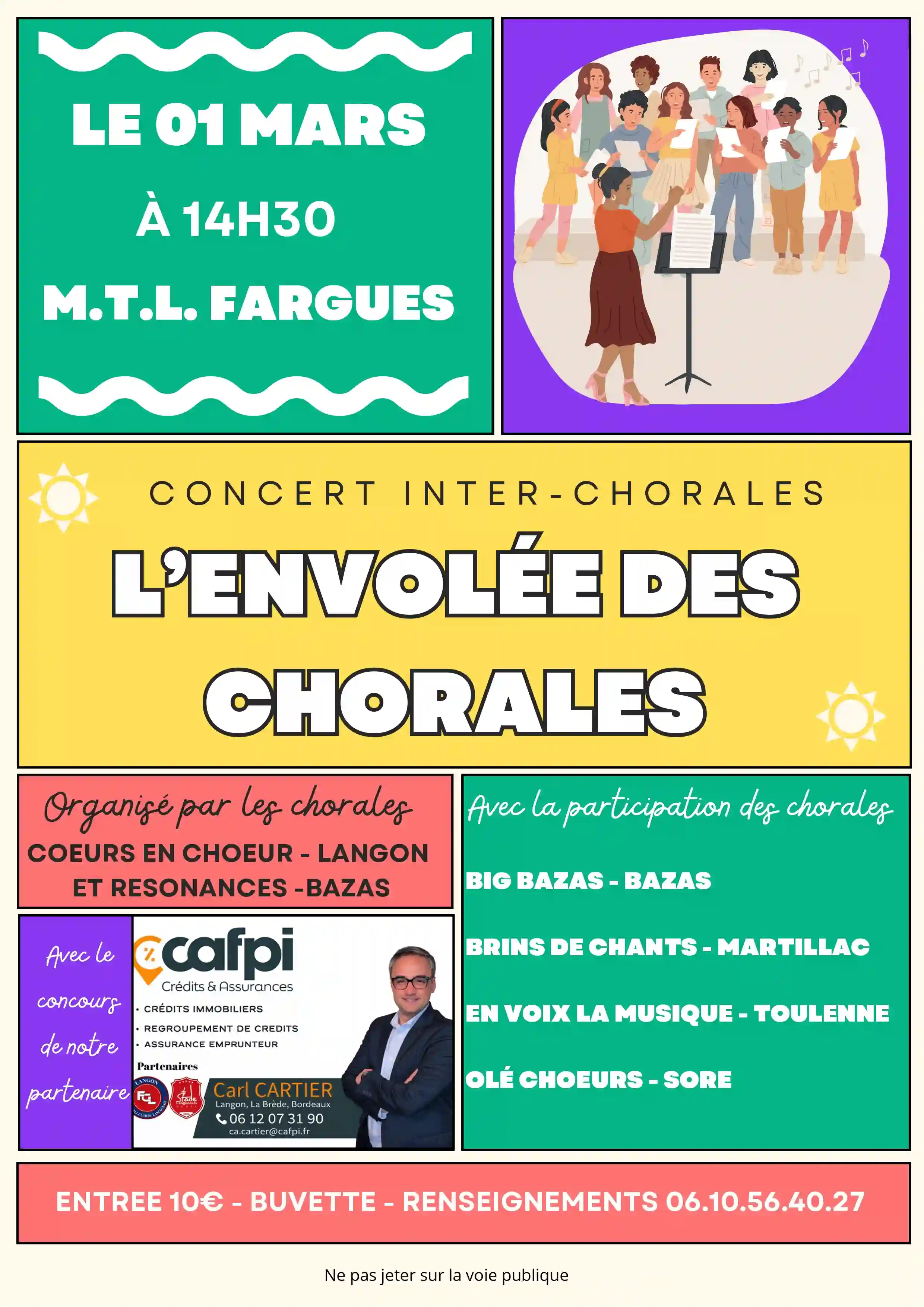 Affiche : L'envolée des Chorales